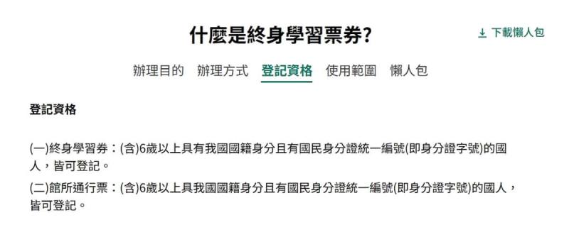 終身學習券 vs. 館所通行票：教育部這兩張票怎麼用、誰可以抽？