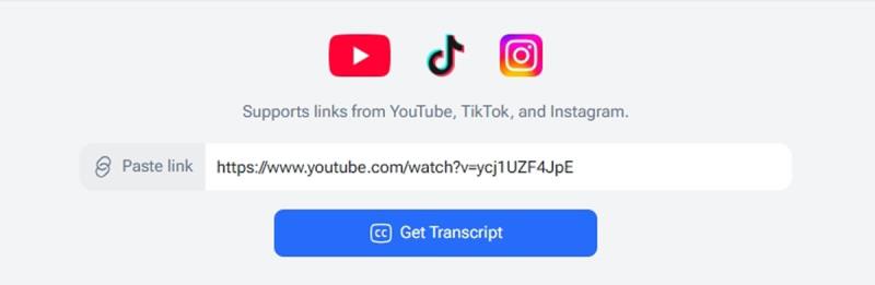 免費影片轉逐字稿！Video Transcriber AI 支援自行上傳、YouTube、TikTok 等，無時間限制