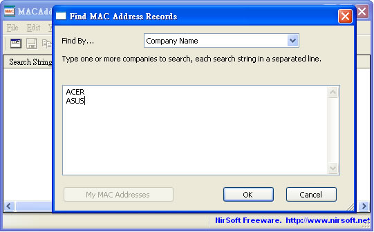 MACAddressView 查詢網卡 MAC Address(免安裝)