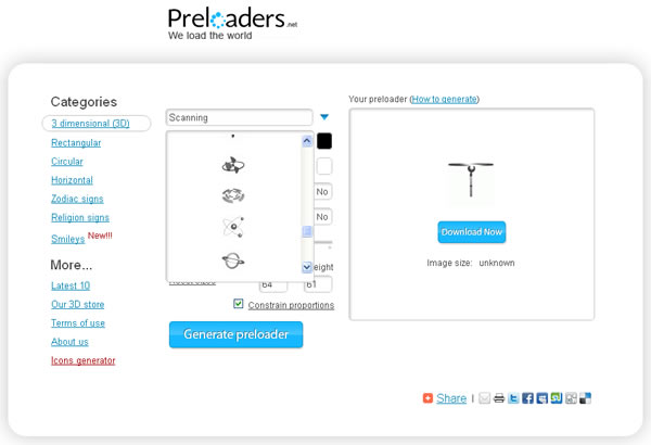 Preloaders.net 線上產生動態圖示,可調整顏色、背景色、尺寸及動畫速度等 Preloaders.net 線上產生動態圖示,可調整顏色、背景色、尺寸及動畫速度等
