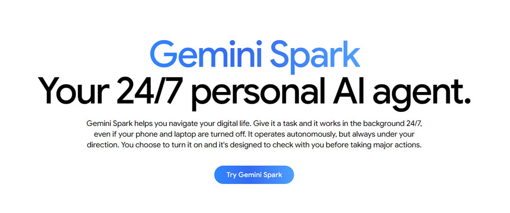 Gemini Spark 正式登台：你不用開口，Google AI 已經在幫你收信、排行程
