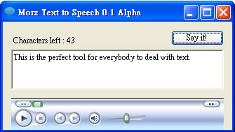 Morz Text to Speech 使用 Google TTS 技術的文字轉語音工具(免安裝)