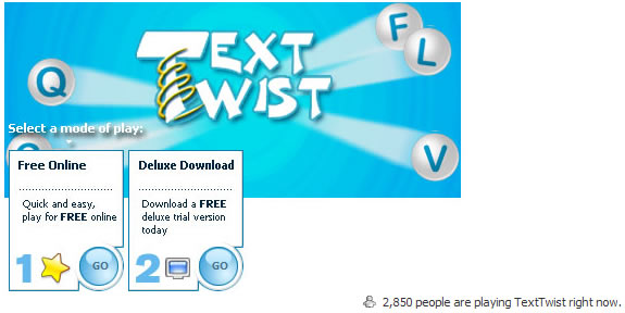 TextTwist 微軟 MSN 線上英文字母拼字遊戲