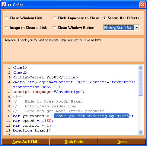 Free PopUp Maker 建立彈出網頁的 JavaScript 程式碼產生器 Free PopUp Maker 建立彈出網頁的 JavaScript 程式碼產生器