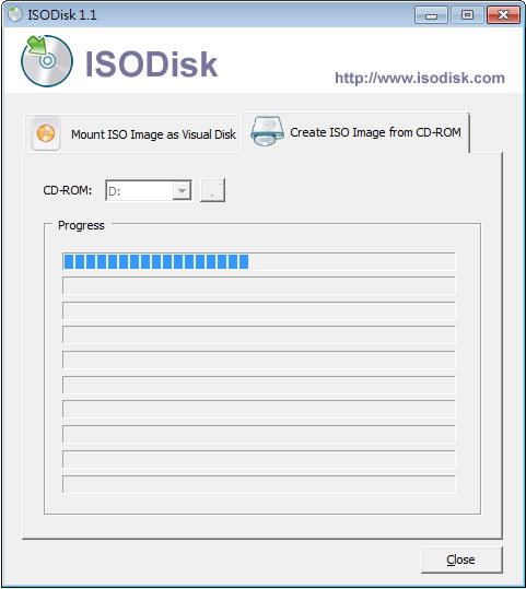 ISODisk 可製作 ISO 光碟映像檔及掛載映像檔成為虛擬光碟機的實用工具