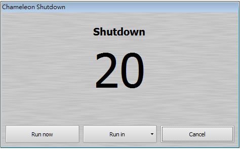 Chameleon Shutdown 電腦定時自動關機、重新開機、鎖定及登出排程工具 Chameleon Shutdown 電腦定時自動關機、重新開機、鎖定及登出排程工具