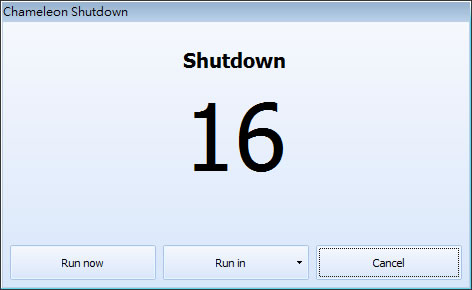 Chameleon Shutdown 電腦定時自動關機、重新開機、鎖定及登出排程工具 Chameleon Shutdown 電腦定時自動關機、重新開機、鎖定及登出排程工具