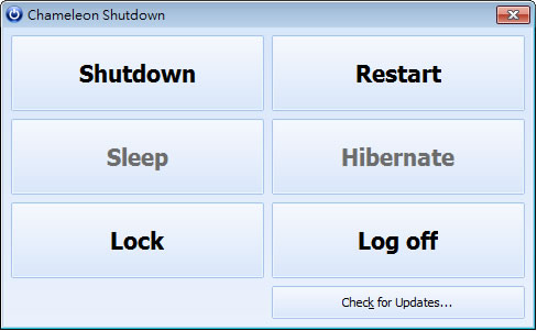 Chameleon Shutdown 電腦定時自動關機、重新開機、鎖定及登出排程工具