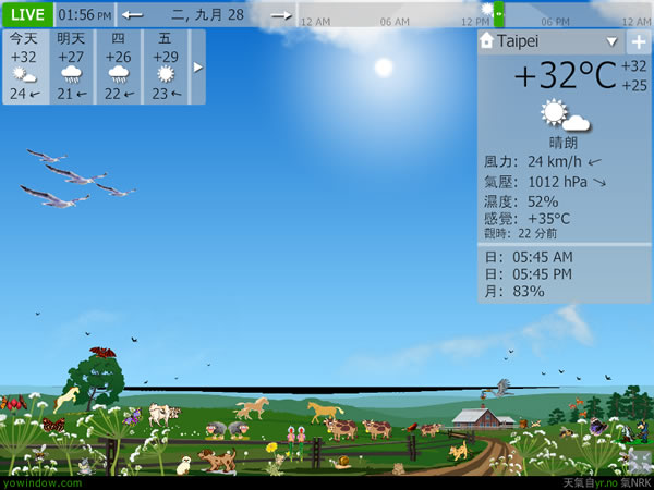 YoWindow 實用的桌面天氣預報軟體含螢幕保護程式(繁體中文版)