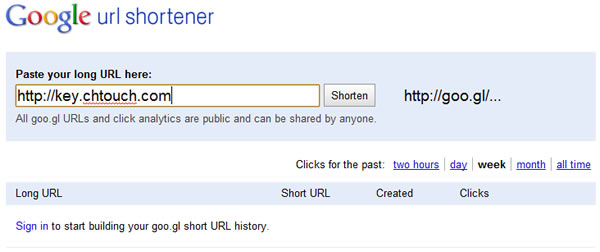 「Google URL Shortener」Google 官網的縮短網址服務,包含網址流量分析及網址 QR code 「Google URL Shortener」Google 官網的縮短網址服務,包含網址流量分析及網址 QR code
