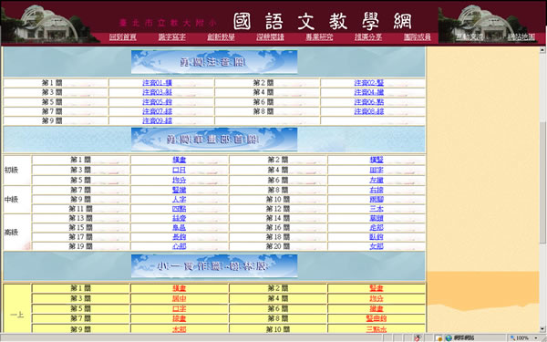 「勇闖注音關與筆畫部首關」寫出人人稱羡的一手好字，包含注音符號、筆畫部首及實作