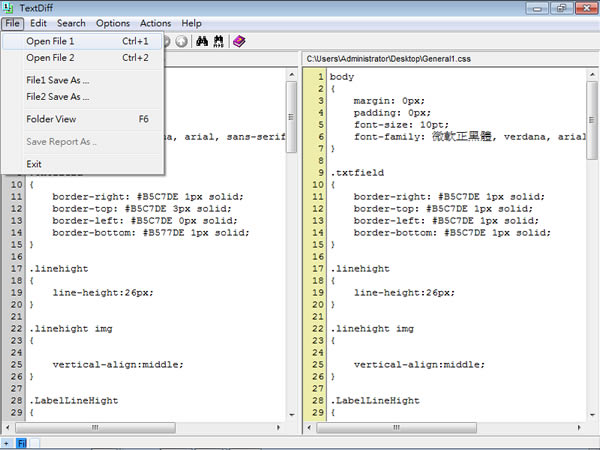 TextDiff 實用的文字檔比對工具,快速找出兩份文件的差異(免安裝) TextDiff 實用的文字檔比對工具,快速找出兩份文件的差異(免安裝)