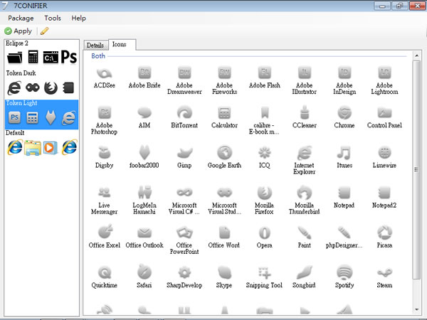 7CONIFIER 可變更及還原 Windows 7 的工作列圖示(免安裝)