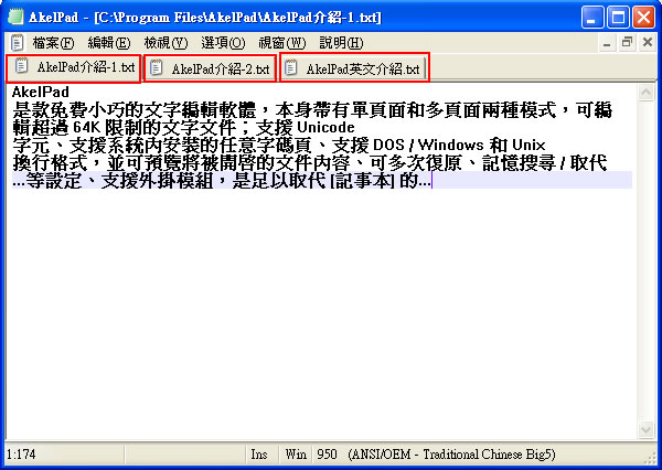 AkelPad 取代 Windows 系統內建記事本的軟體(中文版)