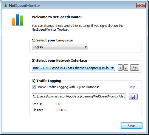 NetSpeedMonitor 可在 Windows 工左列即時監看網路速度的免費軟體 NetSpeedMonitor 可在 Windows 工左列即時監看網路速度的免費軟體