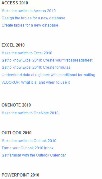 「Microsoft Office 2010 training」微軟 Office 系列免費訓練課程下載 「Microsoft Office 2010 training」微軟 Office 系列免費訓練課程下載
