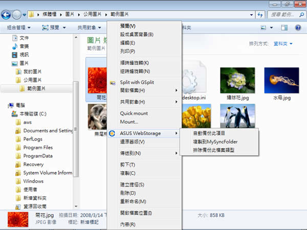 ASUS WebStorage 華碩所推出的電腦檔案雲端儲存、同步及分享服務