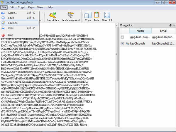 gpg4usb 可針對文章、郵件內容及檔案進行加解密的實用工具(免安裝)