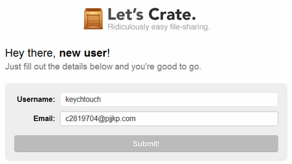 Let′s Crate 操作簡單的拖曳檔案即可上傳並取得檔案分享連結網址服務 Let′s Crate 操作簡單的拖曳檔案即可上傳並取得檔案分享連結網址服務