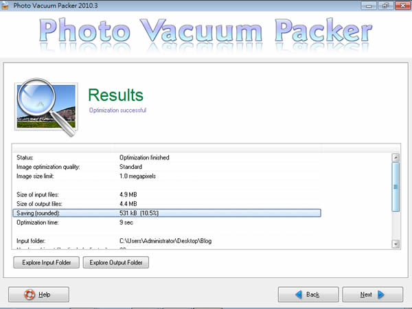 Photo Vacuum Packer 批次將圖片壓縮並最佳化,還幫你找出重複的圖片,節省硬碟空間 Photo Vacuum Packer 批次將圖片壓縮並最佳化,還幫你找出重複的圖片,節省硬碟空間