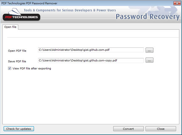 PDF Password Remover Tool 最簡單的移除 PDF 內的密碼保全工具 PDF Password Remover Tool 最簡單的移除 PDF 內的密碼保全工具