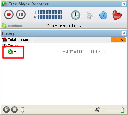 iFree Skype Recorder 幫你錄下 Skype 的交談內容