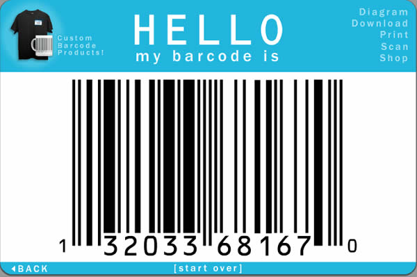 Barcode Yourself 可將個人資料轉換成條碼的免費服務 Barcode Yourself 可將個人資料轉換成條碼的免費服務