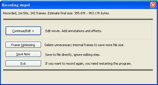 SCREEN2EXE 將螢幕錄影成 EXE 自動執行檔