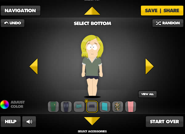 South Park Avatar Creator 有趣的南方公園人物產生器