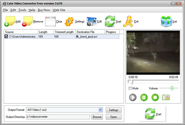Cute Video Converter 簡單又實用的影片轉檔、裁切、加上浮水印的免費軟體 Cute Video Converter 簡單又實用的影片轉檔、裁切、加上浮水印的免費軟體