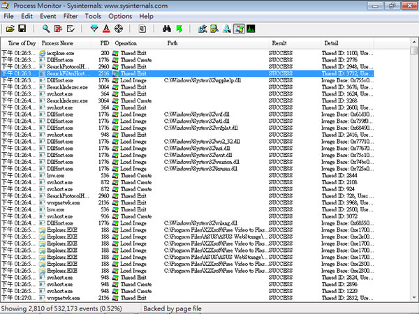 Process Monitor 系統處理程序監控與分析工具(免安裝) Process Monitor 系統處理程序監控與分析工具(免安裝)