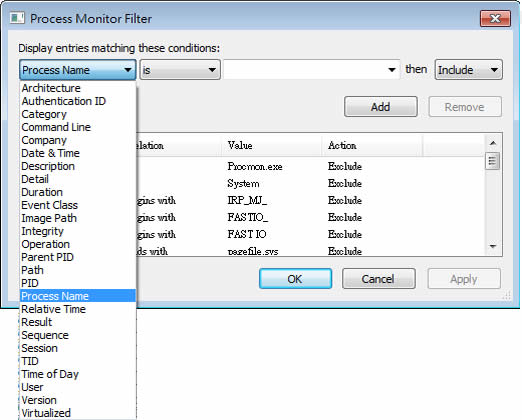 Process Monitor 系統處理程序監控與分析工具(免安裝) Process Monitor 系統處理程序監控與分析工具(免安裝)