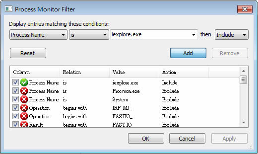 Process Monitor 系統處理程序監控與分析工具(免安裝) Process Monitor 系統處理程序監控與分析工具(免安裝)