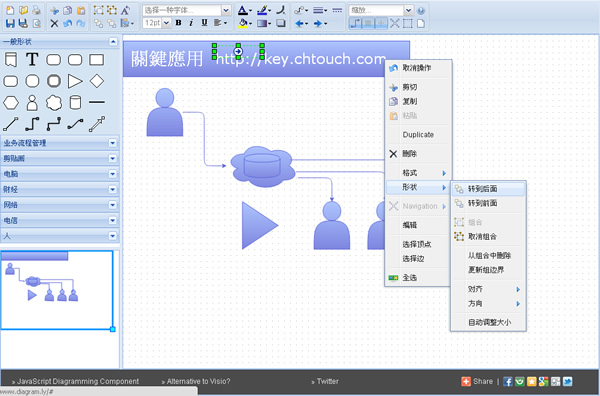 Diagramly 網頁上繪製流程、示意圖，可輸出為 PNG、JPG、SVG 或 XML 等圖檔格式(免註冊)