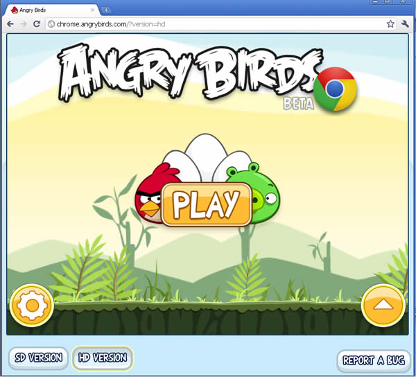 網頁版的 Angry Birds 生氣鳥 ，用瀏覽器就可以玩