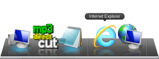 XWindow Dock 免費 3D 風格工具列 XWindow Dock 免費 3D 風格工具列