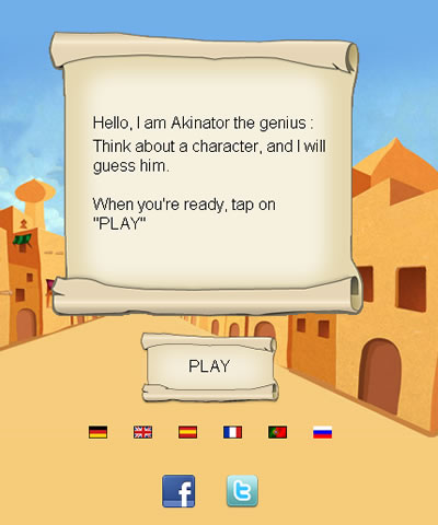akinator 猜出你心裡想的偶像，神準！