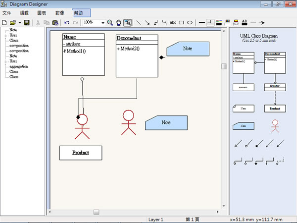 Diagram Designer 免費的流程圖、電路設計圖、UML 等繪製軟體(繁體中文版) Diagram Designer 免費的流程圖、電路設計圖、UML 等繪製軟體(繁體中文版)