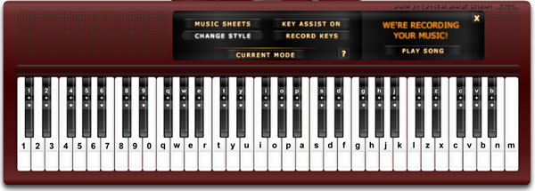 Virtual Piano 在網頁上彈鋼琴