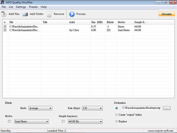 MP3 Quality Modifier 批次調整 MP3 的音質(免安裝) MP3 Quality Modifier 批次調整 MP3 的音質(免安裝)
