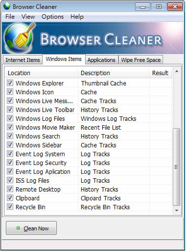 Browser Cleaner 徹底清除上網記錄,適用 IE、Firefox、Chrome、Opera、Safari 等(免安裝) Browser Cleaner 徹底清除上網記錄,適用 IE、Firefox、Chrome、Opera、Safari 等(免安裝)