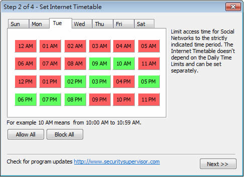 Internet Security Controller 限制特定網站的瀏覽時段及使用時數,讓小朋友不再沈迷於網路(ISC) Internet Security Controller 限制特定網站的瀏覽時段及使用時數,讓小朋友不再沈迷於網路(ISC)
