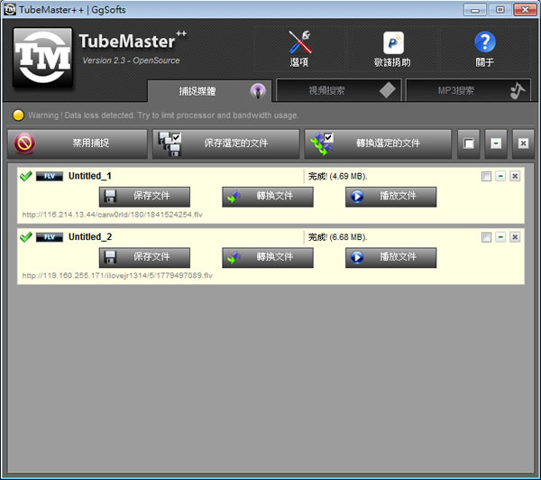 TubeMaster++  一套幾乎可下載所有網路影片，還能轉檔