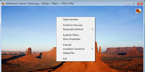 FastPreview 使用滑鼠右鍵來預覽相片的縮圖與資訊 FastPreview 使用滑鼠右鍵來預覽相片的縮圖與資訊