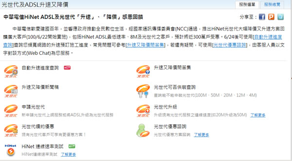 HiNet 的 ADSL 及光世代升速又降價，快來查查看你家升級了沒？