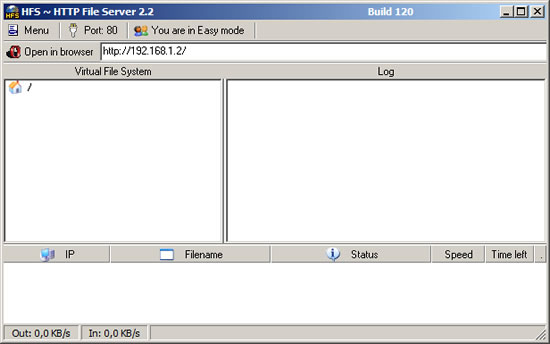 Http File Server 網頁式檔案分享軟體(HFS) Http File Server 網頁式檔案分享軟體(HFS)