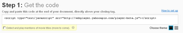 Yahoo! WebPlayer 可嵌入在網頁裡的影音播放器,具自動隱藏的功能 Yahoo! WebPlayer 可嵌入在網頁裡的影音播放器,具自動隱藏的功能