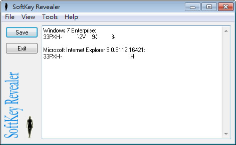 SoftKey Revealer 查看軟體產品序號，包含 Windows、Office 等