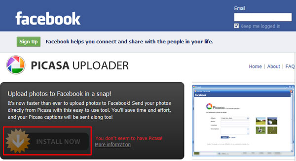 如何利用 Google Picasa 軟體上傳照片到 Facebook 裡 如何利用 Google Picasa 軟體上傳照片到 Facebook 裡