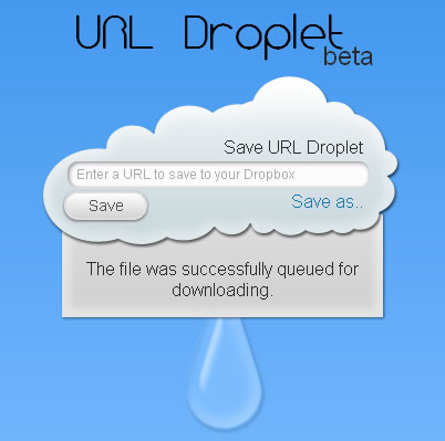 URL Droplet 免費代抓網路上的檔案，幫你直接轉存到 Dropbox 雲端硬碟